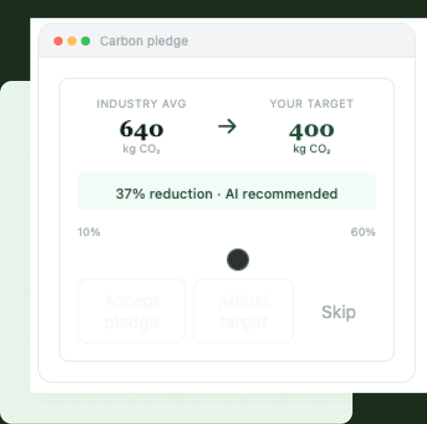 Set your carbon pledge